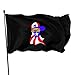 Produktbild RJin92 Puerto Rico Kid 3x5 Fuß amerikanische Polyesterflagge - Canvas Header - Lebendige Farbe und UV-lichtbeständig
