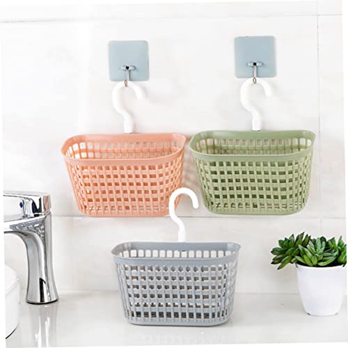 Cabilock Cesta Suspensa De Plástico Para Cozinha Chuveiro Cesta Suspensa De Plástico Ganchos De Arma