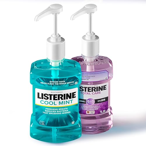 Pump Dispenser, Made to Fit Listerine 1.5 or 1 Liter Bottles [Package Includes 1 Pump]2