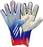 XUEQI Guantes De Fútbol para Jóvenes, Guantes De Portero, Guantes De Portero De Fútbol De Látex para Hombres Profesionales, Guantes De Portero De Fútbol con Protección para Los Dedos 9 B