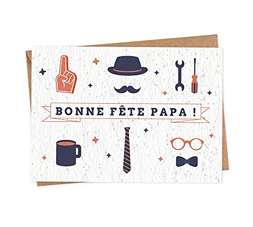 Carte à planter pour Fête des pères - Bonne fête papa !