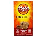 Metamucil Fiber Thins Cinnamon Spice 3-boxes of 12 packets. Each of the 12 packets contain 2 fiber thins