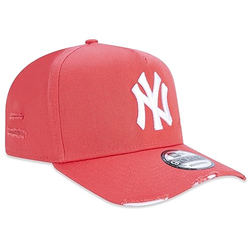 Bone New Era 9FORTY A-Frame MLB New York Yankees Destroyed