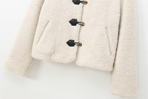 Winter Coat Minimalist And Fashionable Women's Horn Buckle Fashion Ladies Retro Velvet Plush Jjacket3