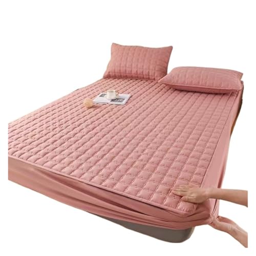 Drap-housse matelassé imperméable 200x200 grand bonnet housse de lit coton brut