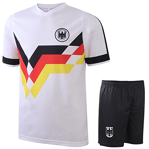 Camiseta de Fútbol Campeonato de Europa 88 Alemania - Niño y Adulto - Equipación de fútbol - Chico - Ropa de Futbol - Talla 140