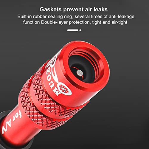 Adaptador de Válvula para Bicicleta | Adaptadores de Válvula para Neumáticos de Bicicleta, Antideslizante, Aleación de Aluminio, Conversor de Extensión, Boquilla de Conversión AV, Accesorio para Horquilla de Bicicleta de Ruta Shenyang miniatura 5