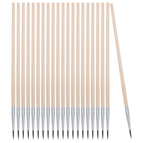 CAXUSD 24 Pièces Brosse de Pollinisation Outil Manuel pour Fleurs et Légumes Accessoire Jardinage Balcon et Serre Pollinisateur Doux pour Tomates Poivrons et Arbres Fruitiers