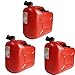 Produktbild 3er Set: 3x Benzinkanister 20 Liter rot KKR 20 PE Reservekanister