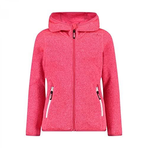 Giacca Invernale Bambino CMP Giacca Da Bambina In Pile Knit Tech Con Cappuccio Fisso Cmp Feel Warm - 4