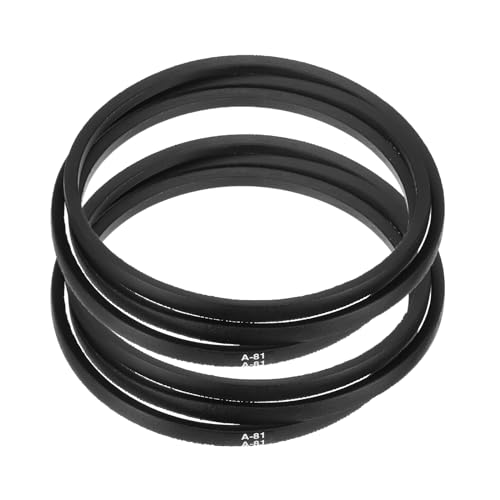 uxcell 2pcs A81 or 4L830 Classic Wrapped Rubber V-Belt, 81"(2060mm) Inside Circumference, A Profile V Belt