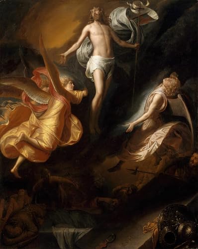 Art Tableau Résurrection du Christ pour Décoration Murale de Salon Impression 60x90cm
