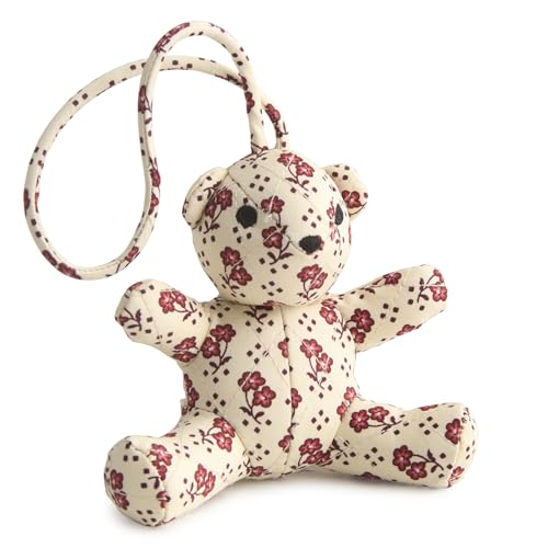Vera Bradley Premium Cotton Bitty Bear Bag Charm, Rachel Ditsy
