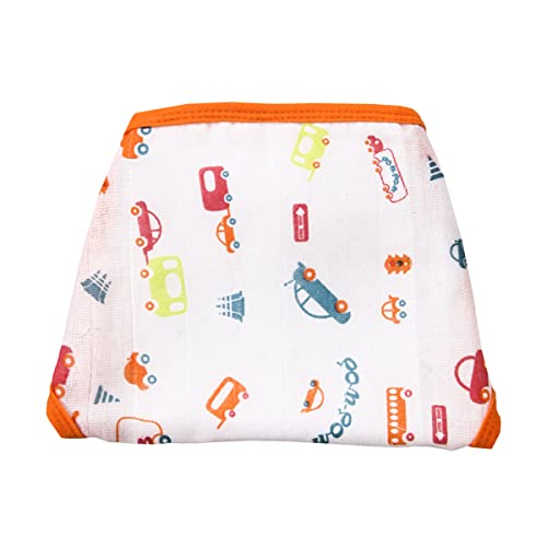 Image of Washable Reusable Cotton Muslin U Shape Lace Nappy,Langot For New Born Baby - Pack of 10 (Traffic Print 9-12 Months)