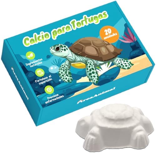 Calcio Tortugas de Agua, 20pcs Calcio Tortugas con Liberación Lenta, Piedra para Tortugas Que Fortalece el Caparazón y Mejora el Sistema Nervioso