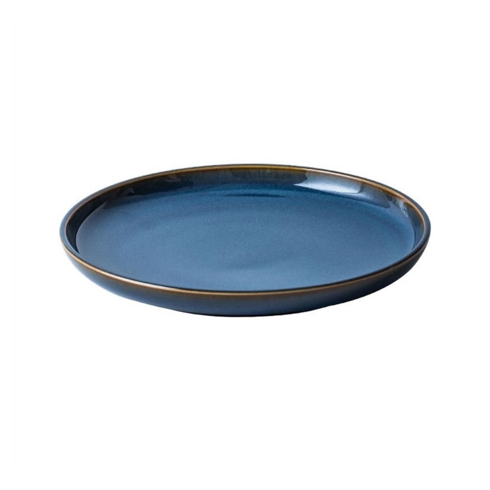 Ceramiczne talerze obiadowe - kreatywna zastawa stołowa do restauracji i użytku domowego, płytkie płaskie naczynia do serwowania, idealne do steków i posiłków
