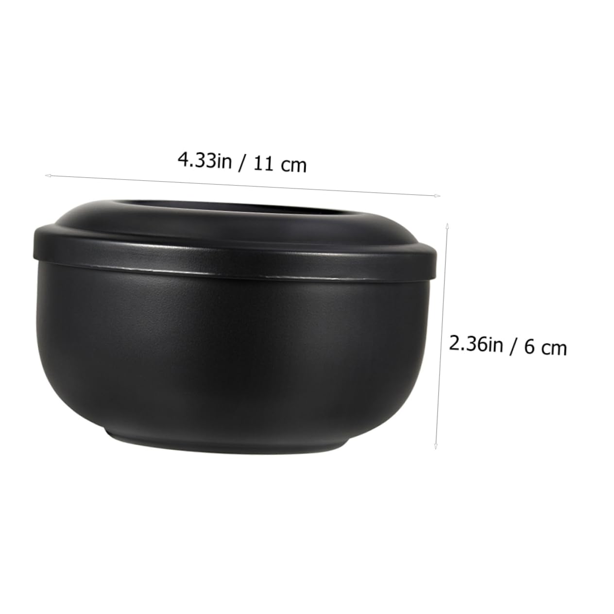 IWOWHERO Men's Stainless Steel Shaving Bowl Lid Bowl for Lather Barber Tool Easy to Clean
