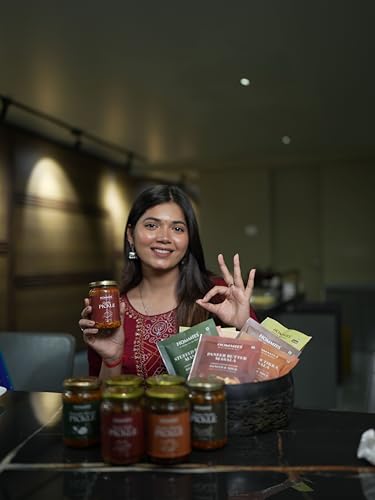 Image of Hommies Stuffed Baingan Bharta Masala Spice Mix | Ready to Cook in 15 Mins | Just Add Eggplant & Water | Serves 4 | Authentic Curry Masala with Groundnut | No Preservatives | Pack of 4 (200g, 50g Each)