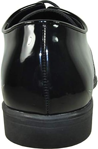 VANGELO Men Dress Shoe TUX-12 Oxford Formal Tuxedo for Prom Wedding Black Patent Size 16W | Image 7