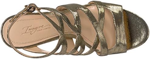 Imagine Vince Camuto Women's Zahira Heeled Sandal, Soft Gold, 9.5 Medium US | Image 4