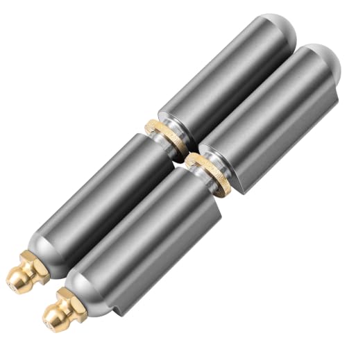 Zonon 2 Pc 3" Weld On Bullet Hinges Carbon Steel BBQ Smoker Hinge, Zerk
