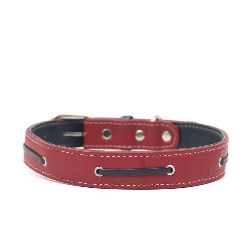Pampaw Leather The Lucky Collars for Dogs, Cats & Puppies - Soft Durable & Strong (10-15 Inch_Maroon) (B0CT2HLG7Q) Amazon Price History, Amazon Price Tracker