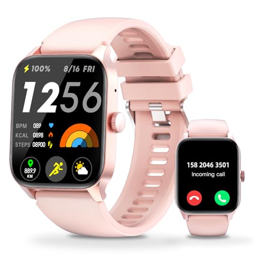 Lanikar QS56 Smart Watch For Men Women 1.83 Inch Hd Big Screen Smartwatch (Answer/Make Call) Waterproof Fitness Watch With 110+ Sport Modes/Heart Rate/Blood Pressure/Sleep Monitor Activity Tracker cover