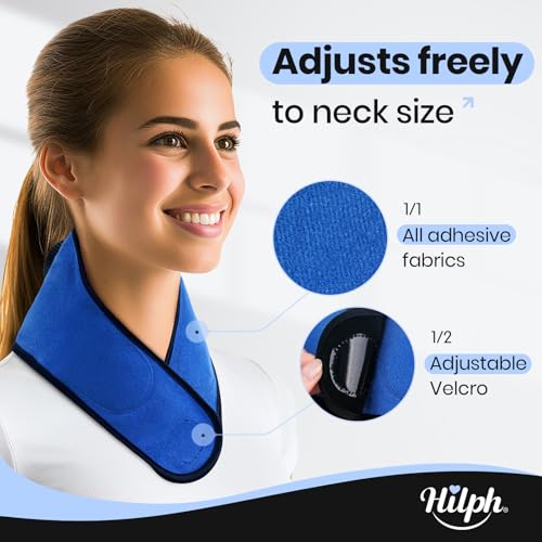 Hilph Refillable Neck Ice Pack, Wearable Neck Ice Bag Cooling Wrap Cold Therapy for Pain Relief, Injuries, Surgery & Athletic Recovery, Hot Weather, Hot Flashes, Office Workers, 2 Hours Long Lasting - Image 4