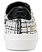 Karl Lagerfeld Paris Women's Cate Pins Tweed Lace Up Platform Sneaker, Nude, 8