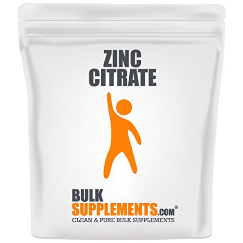 BulkSupplements.com Zinc Citrate Powder - Zinc Mineral Supplements - Pure Zinc - Mineral Zinc Supplement (100 Grams - 3.5 oz)