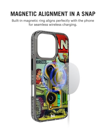 Image of DailyObjects Battle Jeep Stride 2.0 Magnetic Case Cover Compatible with iPhone 16 Pro Max | Wireless Charging Slim Back Cover | 2 Layer Edge Protection & Shockproof