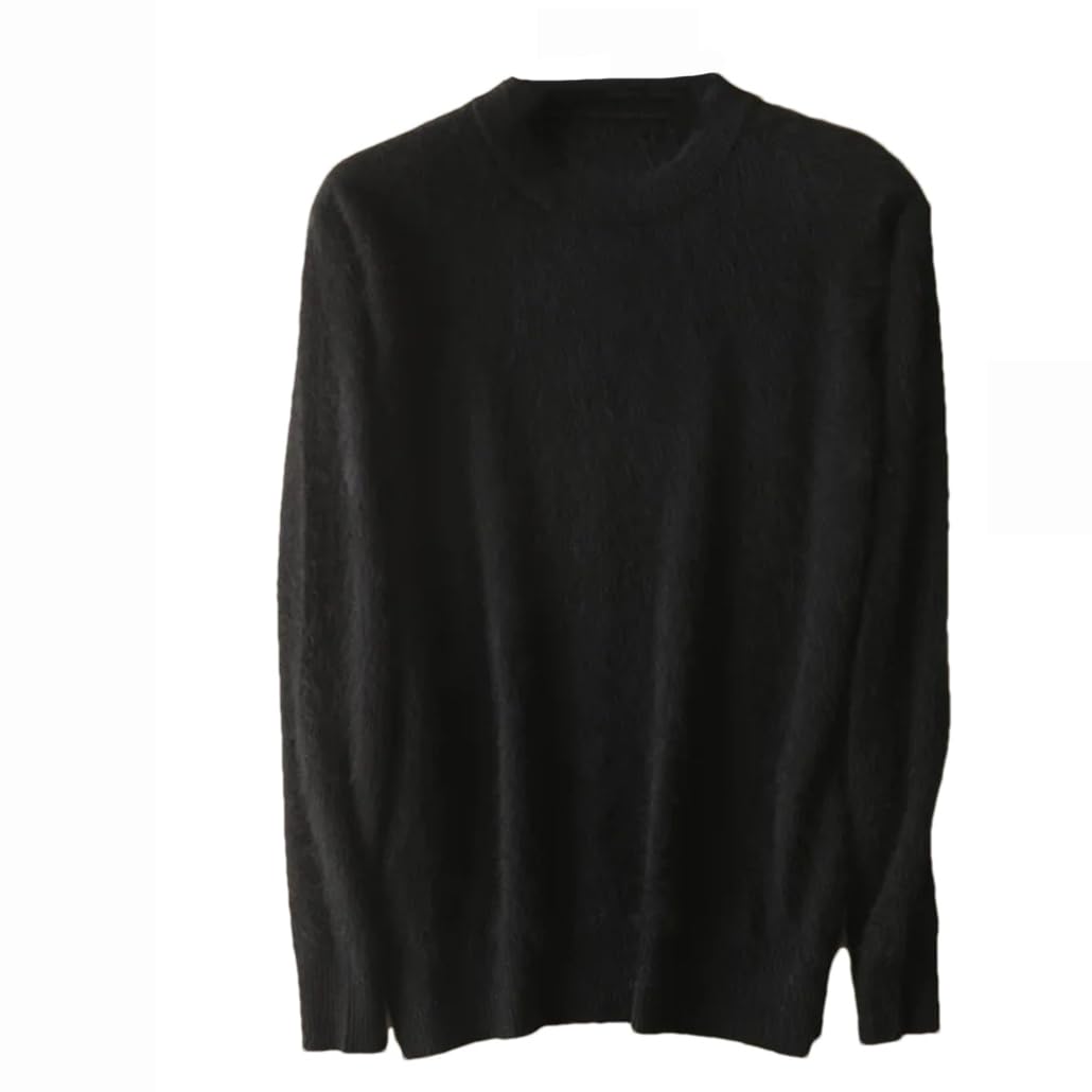 Dninmim Herren Kaschmir Pullover O-Neck Pullover Strickpullover Winter Langarm Pullover