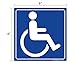 (Set of 4) Handicap / Disabled Wheelchair Accessible Sign | 6