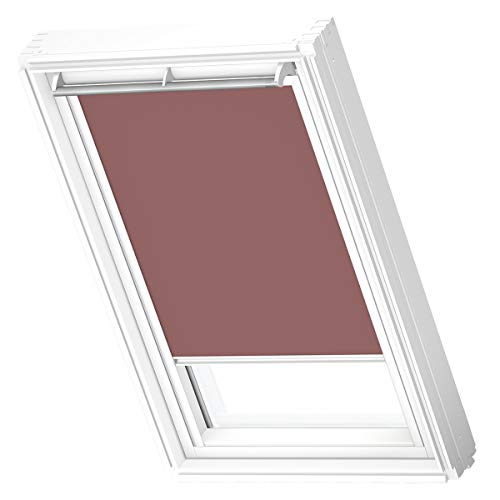 VELUX Original Dachfenster Verdunkelungsrollo für SK08, Rosenholz, mit Weißer Führungsschiene