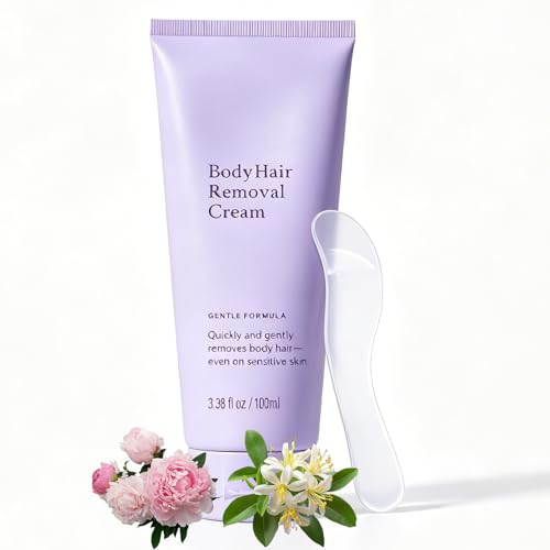 Snatched Hair Removal Cream for Older Women Painless Depilatory Cream for Sensitive Skin Gentle Body Hair Remover for Arms Legs Underarms Bikini Area Non-Irritating Smooth (3.38 Fl Oz)