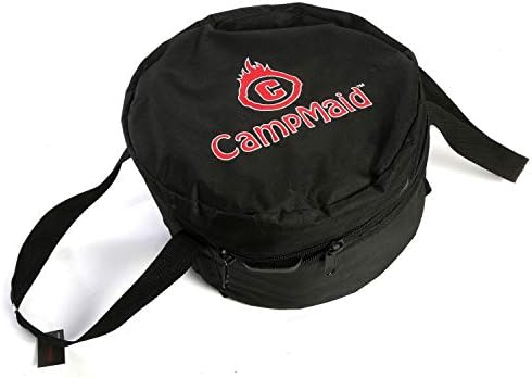 CampMaid Mega Dutch Oven Bag - Dutch Oven Carry Bag for 8", 10" or 12" Dutch Oven - Extra Pockets for Tools, Accessories, & Cast Iron Camping Cookware - Dutch Oven Accessories - (14" x 9") image 2