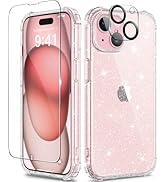 Clear Case For IPhone 15 Plus With Camera Lens Protector Magnetic Rotatable Ring Stand [Compatible With Mag-Safe], Military Grade Transparent Phone Cover With Kickstand For Women Men, Gray