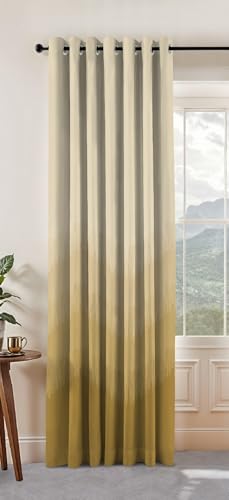 Image of Casableu Kivo Digital Print 85% Blackout Curtains for Long Door /Window, Thermal Insulated, Tie Back, Wider Width 50 in, Eyelet Curtains for Living Room /Bedroom (Cream 9 ft Set of 1)