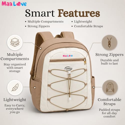 Image of Cute Kawaii Plush Display Backpack for Girls - Multi-Pocket School Bag with Transparent Window, Adjustable Straps, Aesthetic Bookbag for Teens & Students