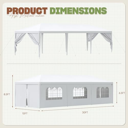 Homall H24-0083-6 Party Tent, 10X30 Tents thumb #6