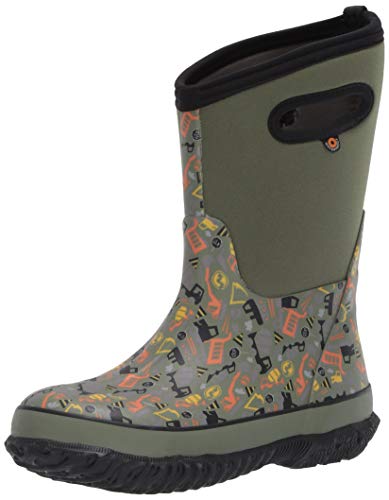 Image of BOGS unisex-child Classic High Waterproof Insulated Rubber Neoprene Rain BootSnow Boot