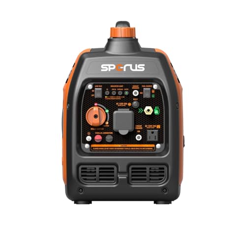 SPERUS Dual Fuel 4000W Portable Gas Generator with Super-quiet & Parallel Capability, RV-Ready, EPA Compliant, Small for Backup Home Use & Camping - Image 3