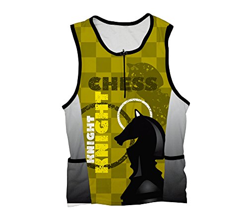 ScudoPro Chess Knight Triathlon Top for Men - Size 3XL
