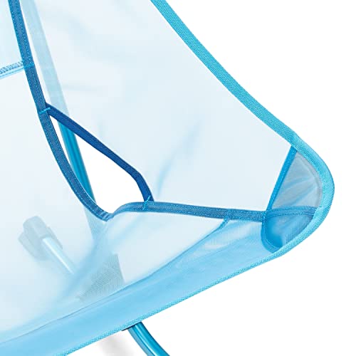 Helinox Beach Chair Lightweight, Lower-Profile, Compact, Collapsible Camping Chair, Blue Mesh, With Pockets #TOP5