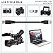 FireWire IEEE 1394 Cable for Data Transfer, Firewire 1394 6 Pin to USB Adapter Cable, Firewire 1394 Male to USB 2.0 Male Converter, Firewire 400 1394-A to USB A Connector Cord for Printer Scanner