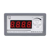 WALFRONT DC Digital Display Potentiometer 10K Adjustable Programmable Potentiometer with 4 Digit Display for Speed Controllers PLC Inverter