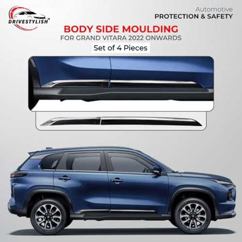 Image of Car Door Body Side Beading /Molding /Cladding for Maruti Suzuki Grand Vitara Set of 04