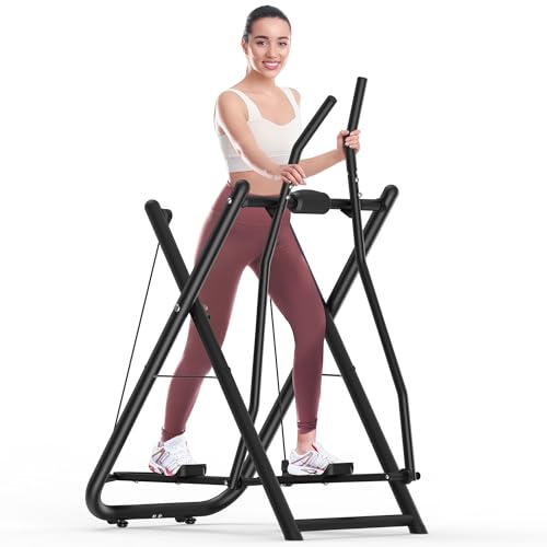 FovemiG Air Walk Elliptical Glider Machine,Ellipse Machine for Home Cross-Training Arm/Leg Cardio Workout Equipment,Fully Assembled Low-Impact Design for Home Gym,600LBS Loading Capacity-New Version
