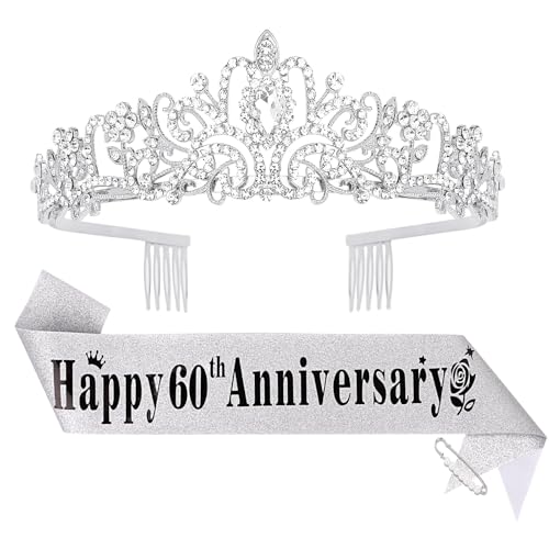 60���N�L�O�e�B�A���ƃT�b�V�������p�A�n�b�s�[�A�j�o�[�T���[�f�R���[�V�����AHappy 60th Anniversary �N���E���ƃT�b�V���Z�b�g�A�A�j�o�[�T���[�p�[�e�B�[�̋L�O�i