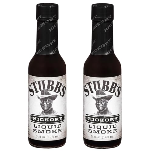 Stubbs - Liquid Smoke Hickory - Salsa con Aroma de Humo para Carnes, Asados y Barbacoas - Pack Laborawi (2 x 148ml)